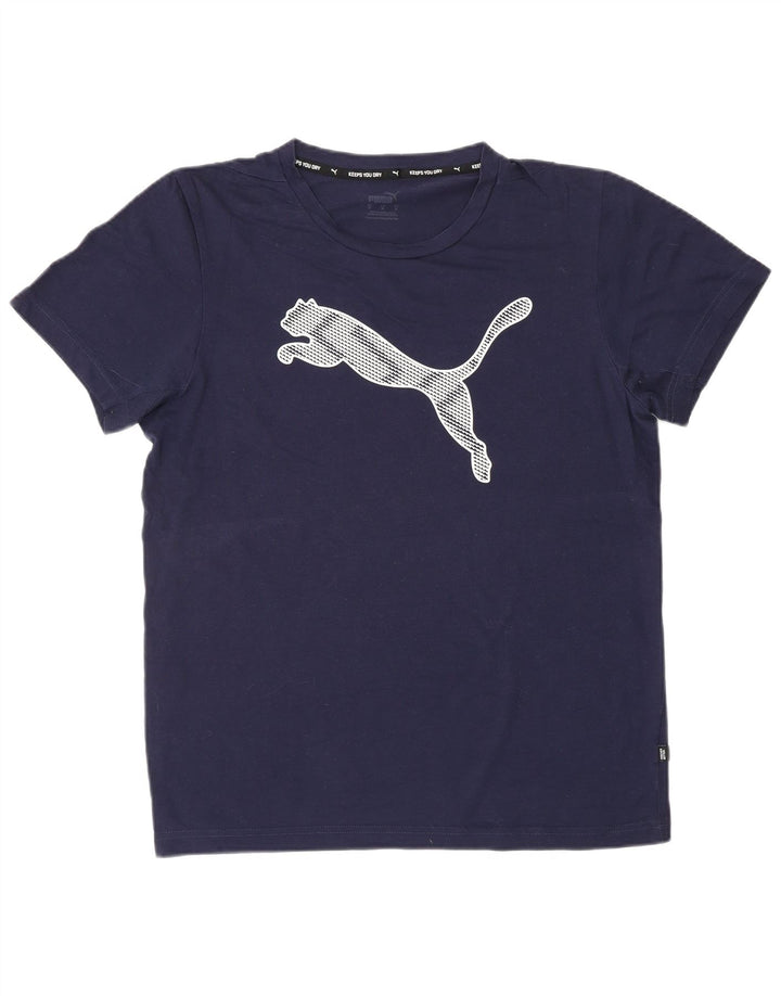 Ανδρικό γραφικό T-Shirt PUMA Top Medium Navy Blue