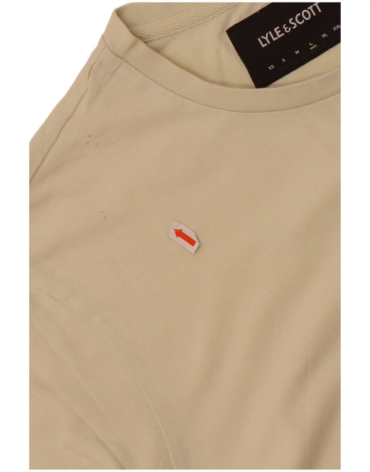 Ανδρικό T-Shirt Lyle & Scott Top Large Beige Βαμβακερό