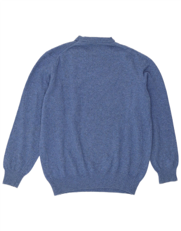 Ανδρικό πουλόβερ Zara Crew Neck Jumper Large Blue