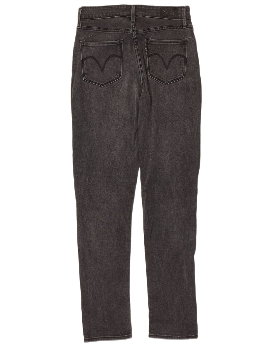 LEVI'S Γυναικεία ψηλόμεσα στενά τζιν US 4 Small W27 L32 Γκρι βαμβακερό