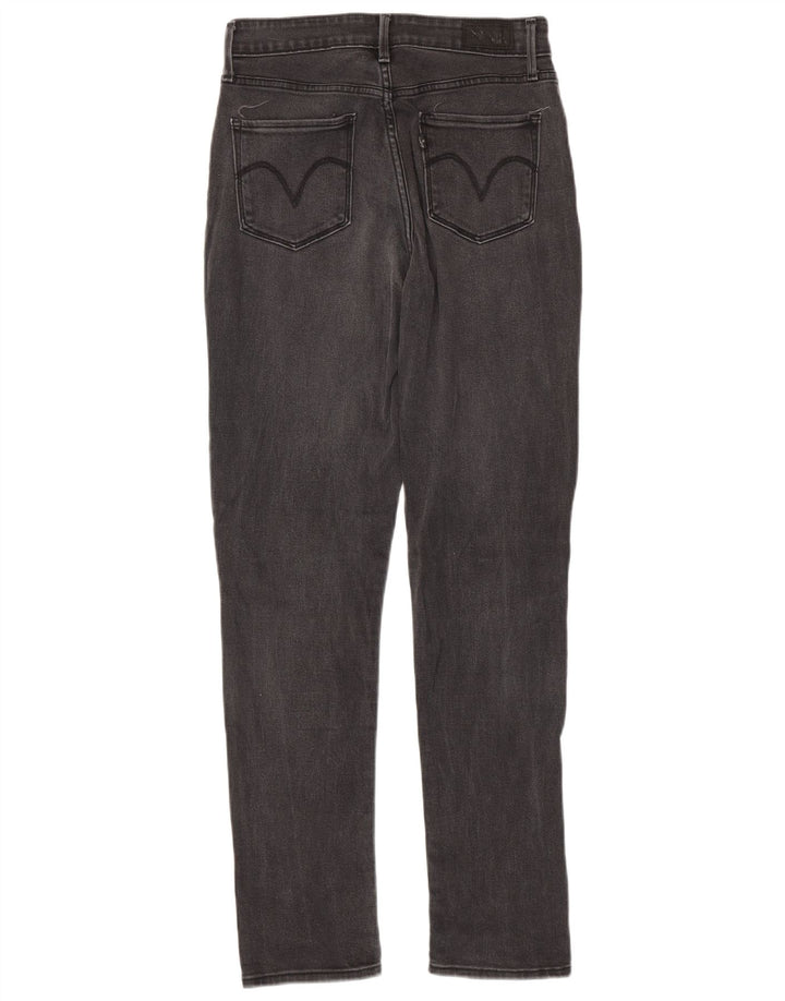 LEVI'S Γυναικεία ψηλόμεσα στενά τζιν US 4 Small W27 L32 Γκρι βαμβακερό