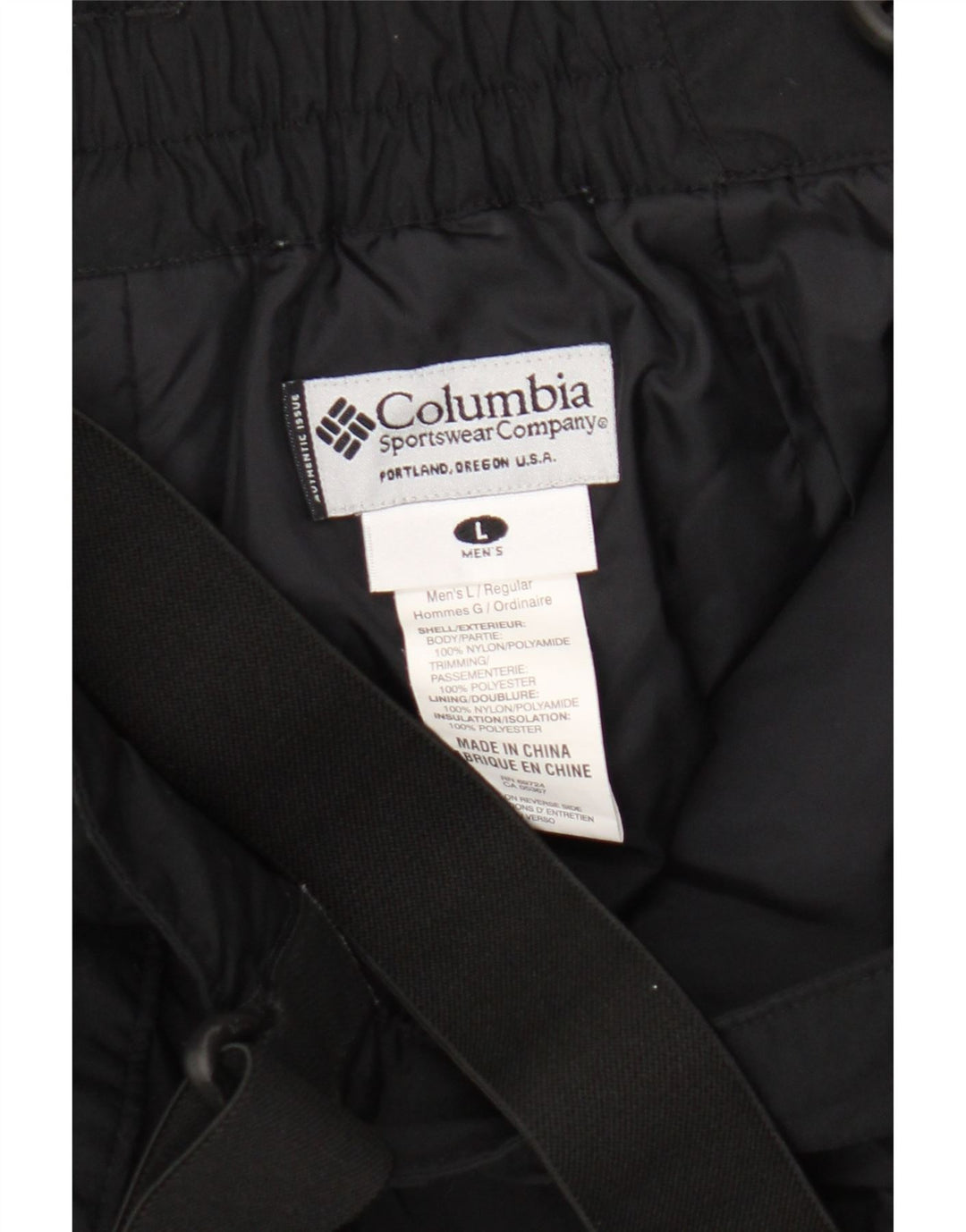 Ανδρικό παντελόνι σκι Columbia Dungarees μεγάλο μαύρο νάιλον