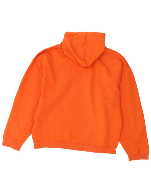 J.America Mens Princeton Graphic Hoodie Jumper Μεγάλο Πορτοκαλί Βαμβακερό