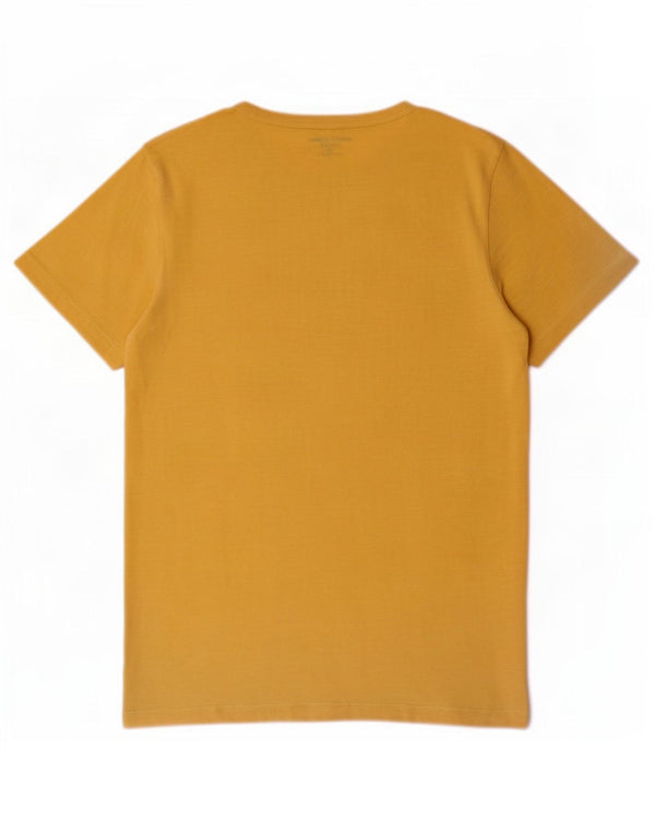 Jack & Jones Ανδρικό T-Shirt Top XS Yellow Flecked Cotton
