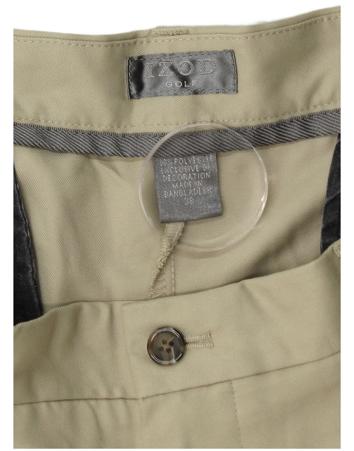 Ανδρικό σορτς Chino IZOD με καρφίτσες W38 XL Beige Polyester