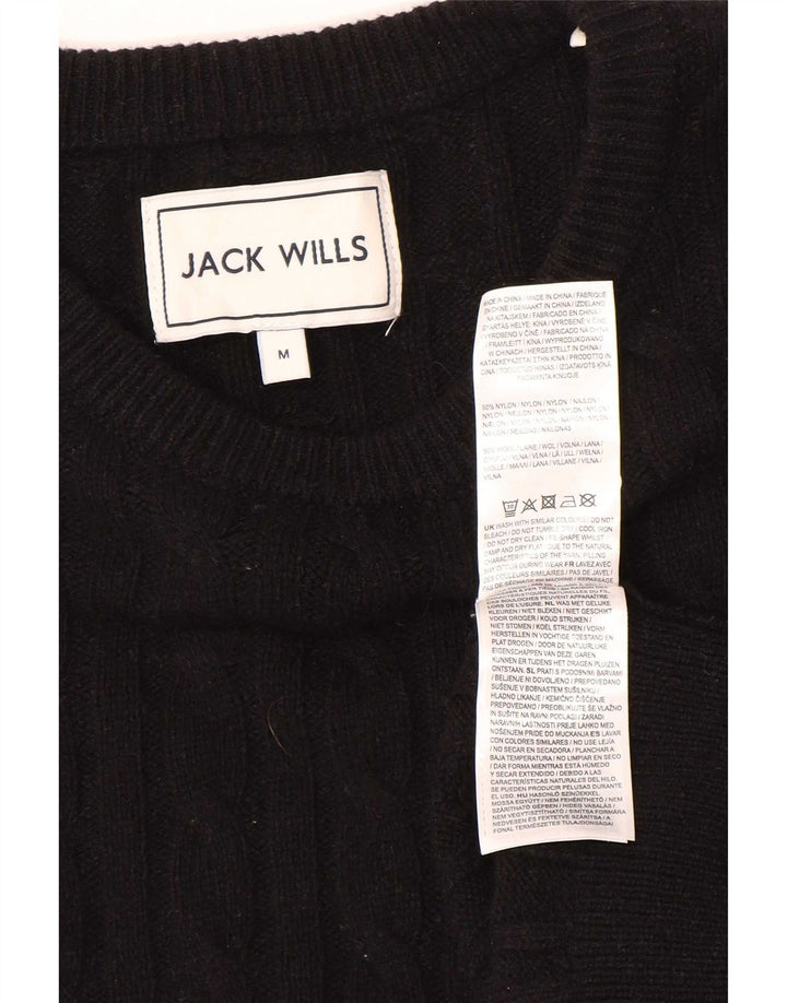 Ανδρικό πουλόβερ Jack Wills Boat Neck Jumper Medium μαύρο νάιλον