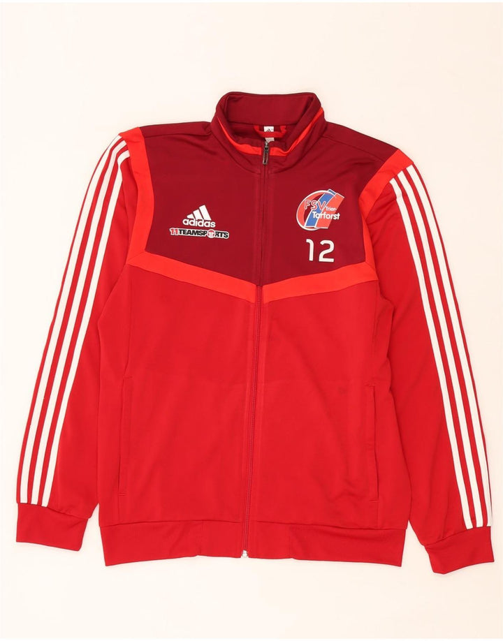 Adidas Ανδρική φόρμα FSV Trier-Tarforst γραφική φόρμα πάνω σακάκι μεσαίο κόκκινο