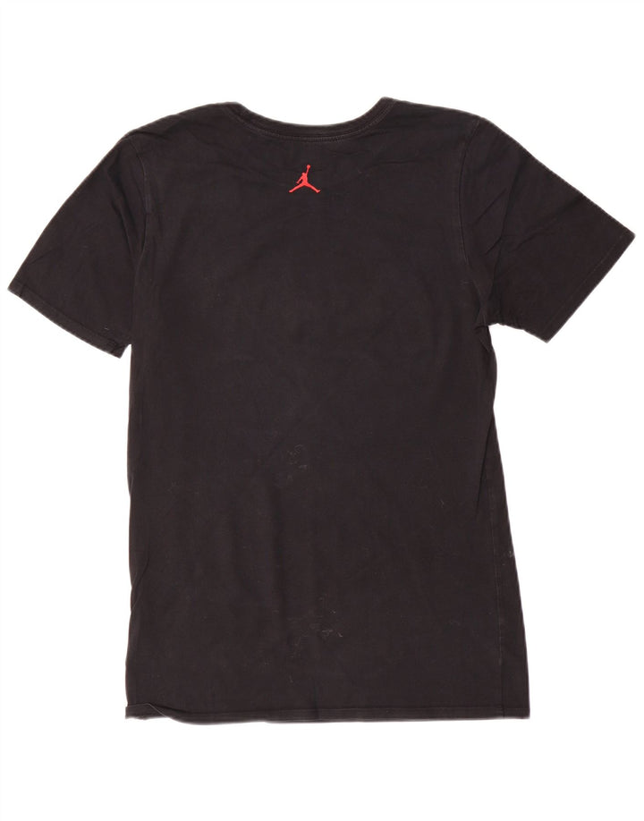 Jordan Ανδρικό γραφικό T-Shirt Top Μικρό μαύρο βαμβακερό