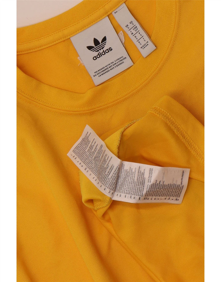 Ανδρικό γραφικό μπλουζάκι ADIDAS Top Small Yellow Colourblock Polyester