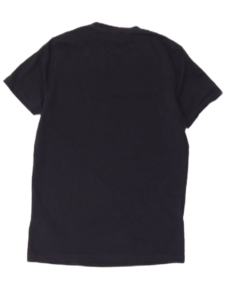 Ανδρικό γραφικό T-Shirt Diesel Top από μεσαίο ναυτικό μπλε βαμβακερό