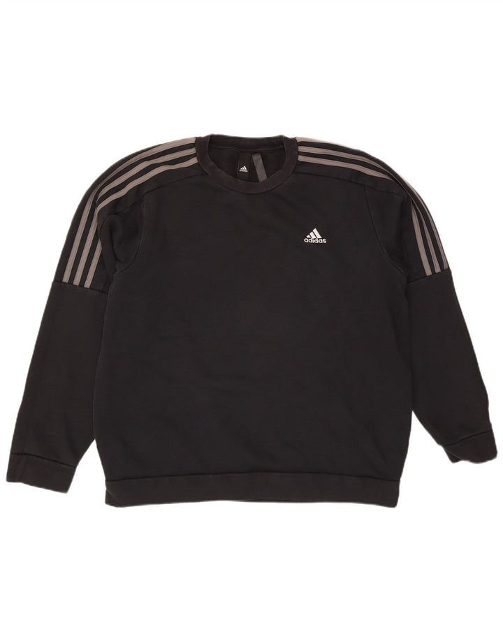 Ανδρικό φούτερ Adidas Jumper Μεσαίο μαύρο βαμβακερό