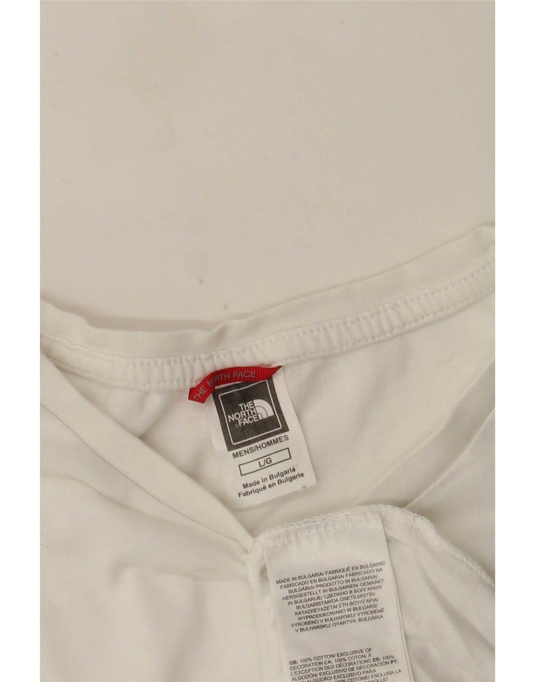 Ανδρικό T-Shirt North Face Top μεγάλο λευκό βαμβακερό