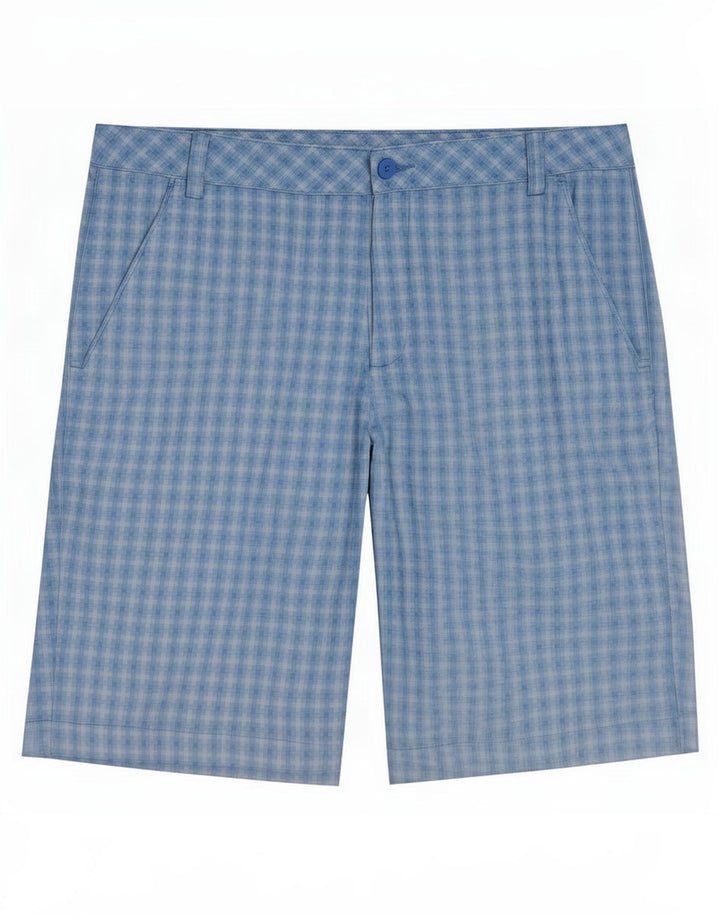 Puma Ανδρικό σορτς Chino μεγάλο W36 Μπλε Check