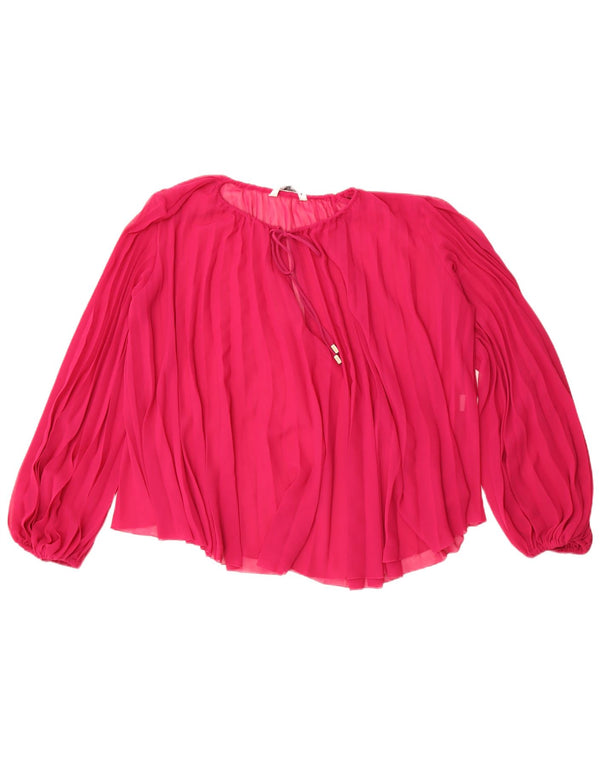 Zara Γυναικεία Μακρυμάνικη Μπλούζα Oversized Μπλούζα UK 16 Large Pink