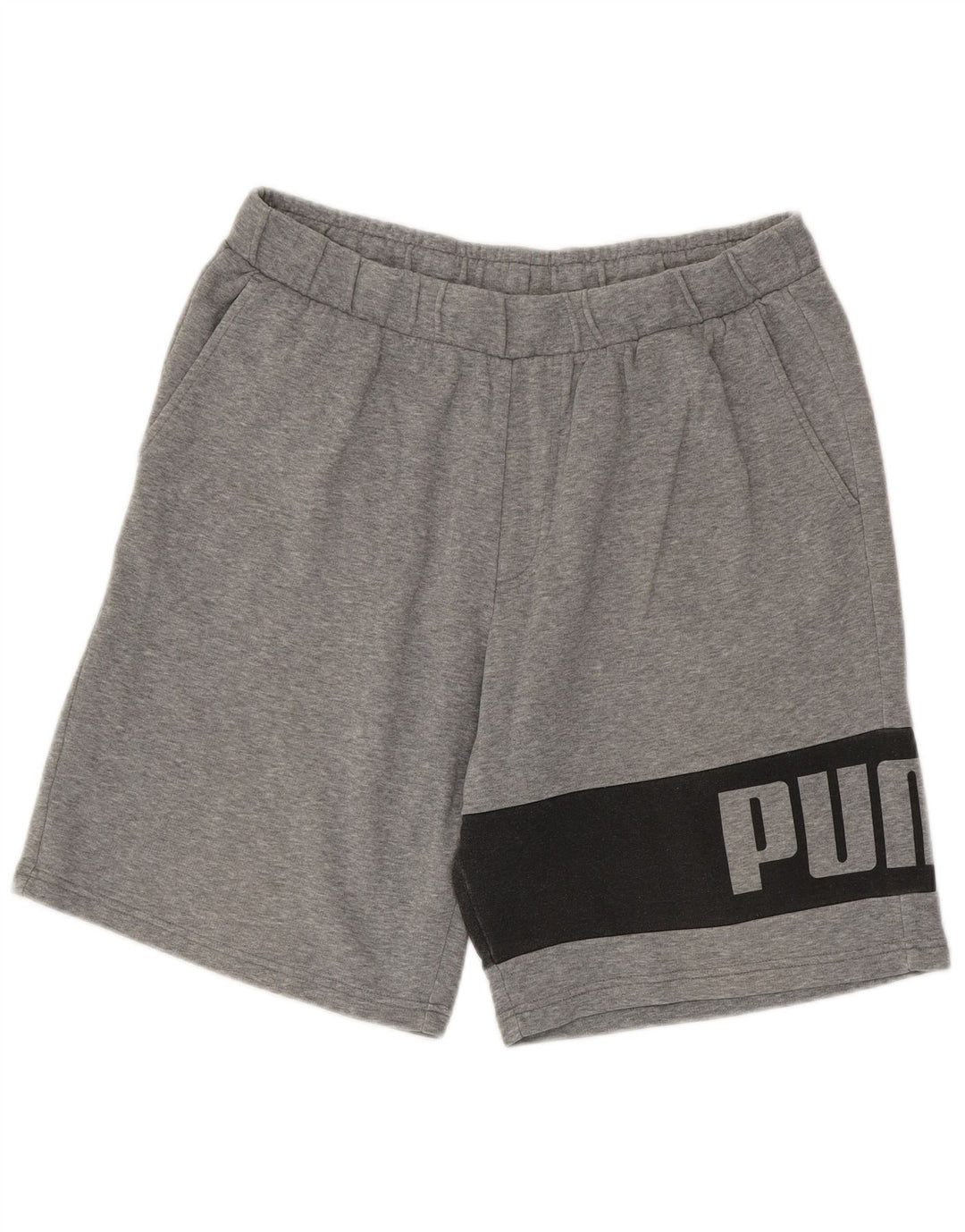 Ανδρικά γραφικά αθλητικά σορτς Puma XL Grey Colourblock