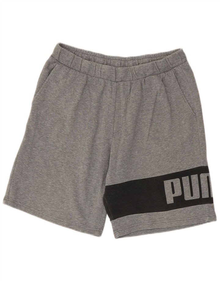 Ανδρικά γραφικά αθλητικά σορτς Puma XL Grey Colourblock