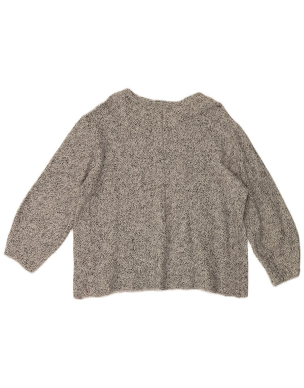 Zara Γυναικείο πουλόβερ Trafaluc Boat Neck Jumper UK 10 Small Grey Flecked