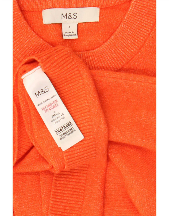 Marks & Spencer Γυναικείο μπλουζάκι υπερμεγέθη Τοπ 10 μικρού πορτοκαλί πολυεστέρα Ηνωμένου Βασιλείου