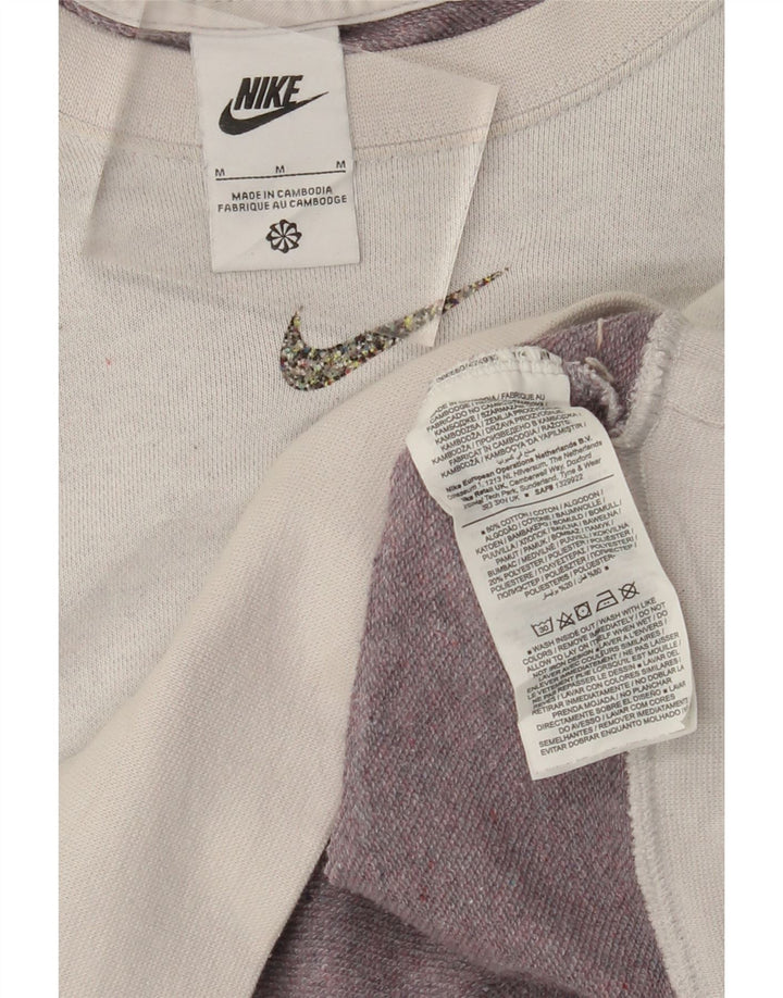 Γυναικείο φούτερ NIKE Crop Oversized Jumper UK 14 Μεσαίο γκρι βαμβακερό
