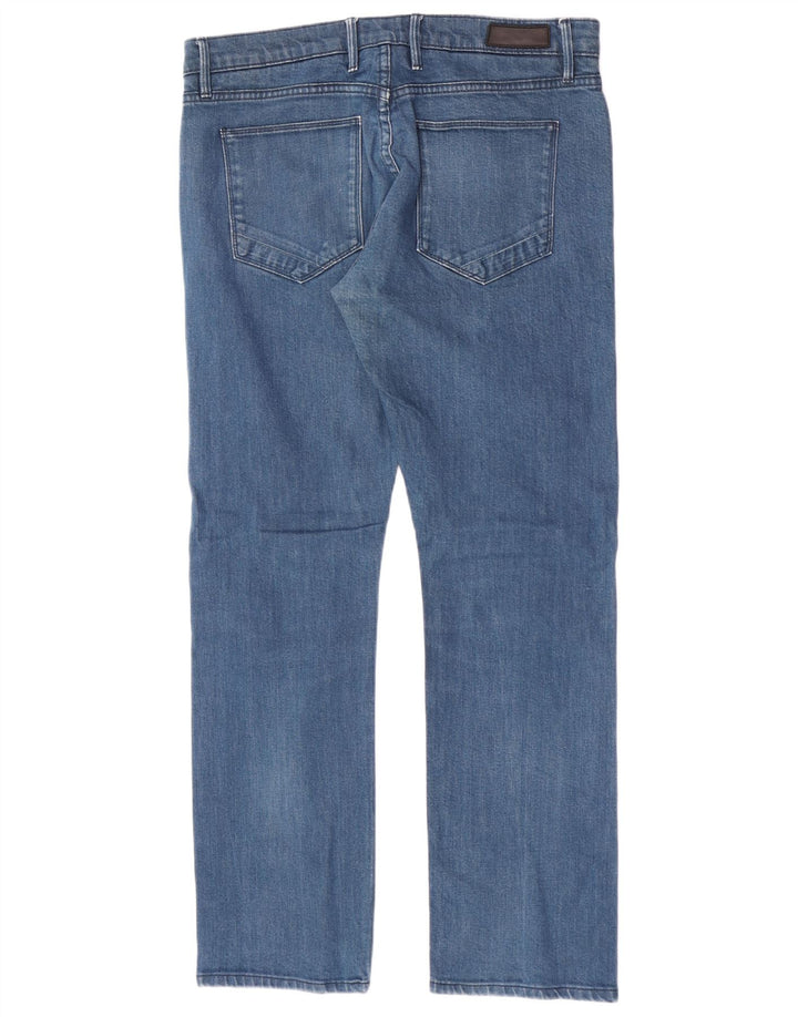 Marks & Spencer Ανδρικό Autograph Slim Jeans W36 L30 Μπλε βαμβακερό