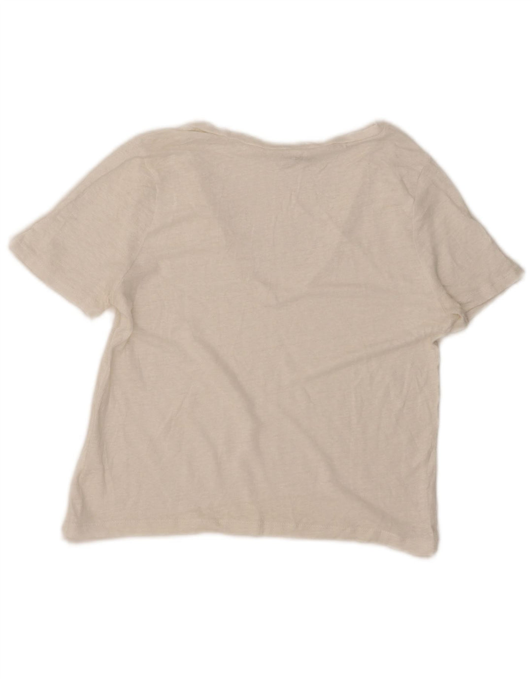 Zara Γυναικείο T-Shirt T-Shirt Top UK 12 Medium White