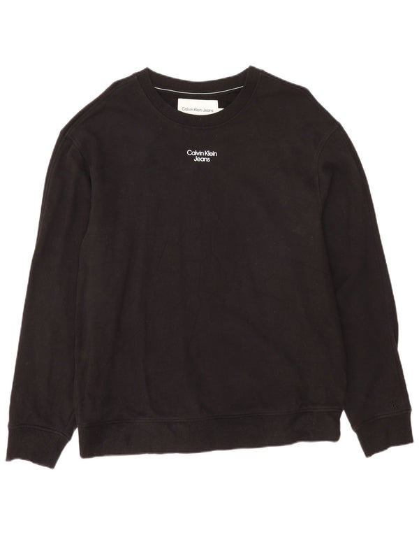 Ανδρικό φούτερ Calvin Klein Jeans Jumper XL Μαύρο βαμβακερό