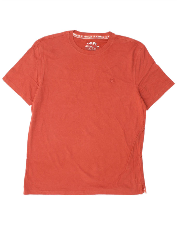 FAT FACE Ανδρικό T-Shirt Top μεγάλο πορτοκαλί βαμβακερό