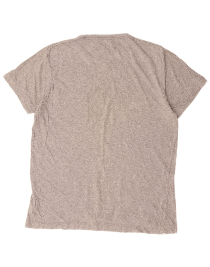 Ανδρικό T-Shirt French Connection Top μεγάλο γκρι βαμβακερό