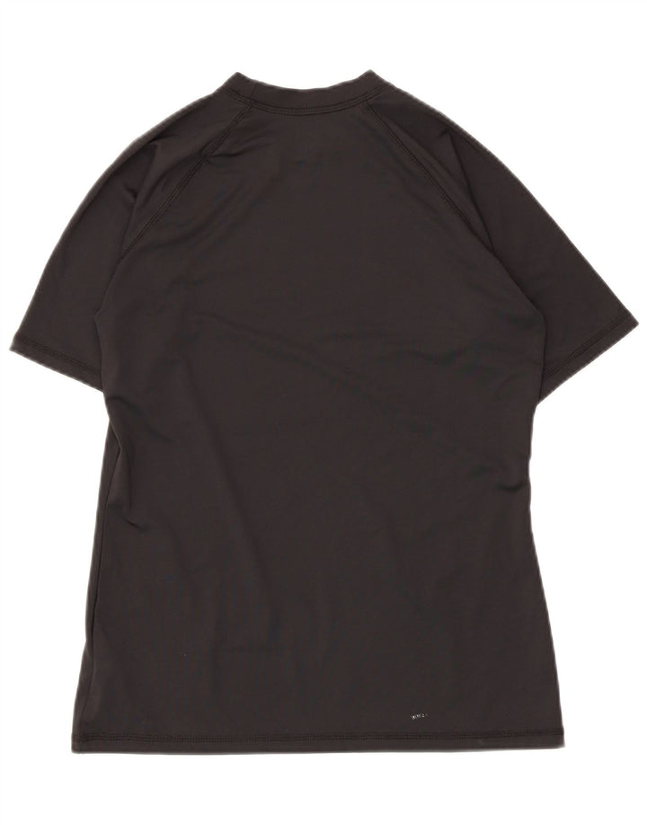 Γυναικείο γραφικό T-shirt Nike Dri Fit Top 12 μεσαίου μαύρου πολυεστέρα