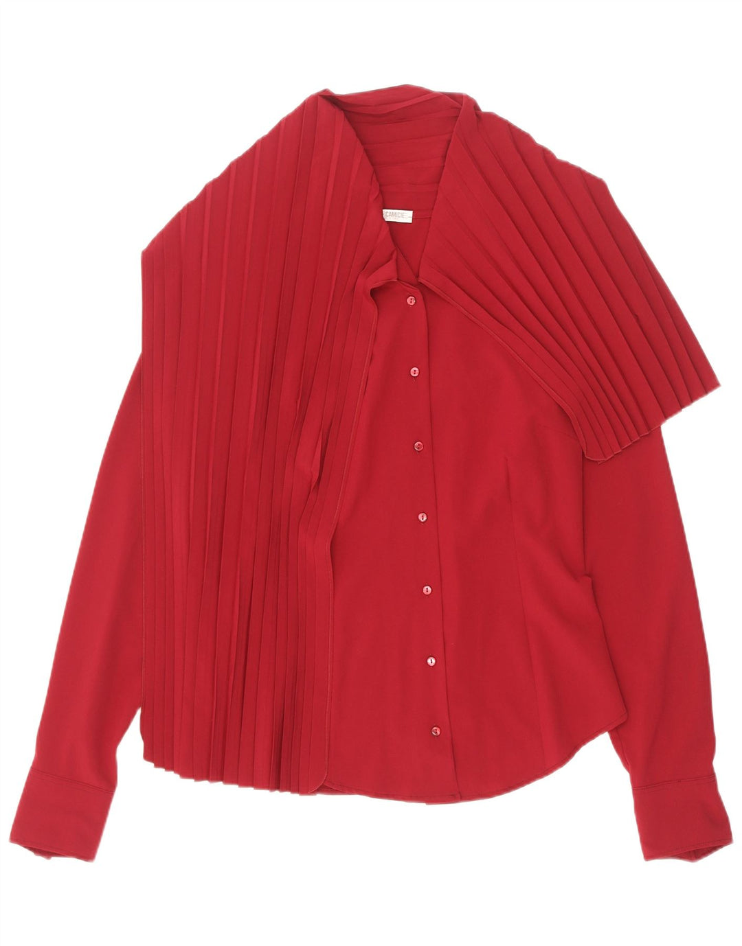Naracamicie γυναικείο πουκάμισο μπλούζα UK 14 Medium Red Polyester
