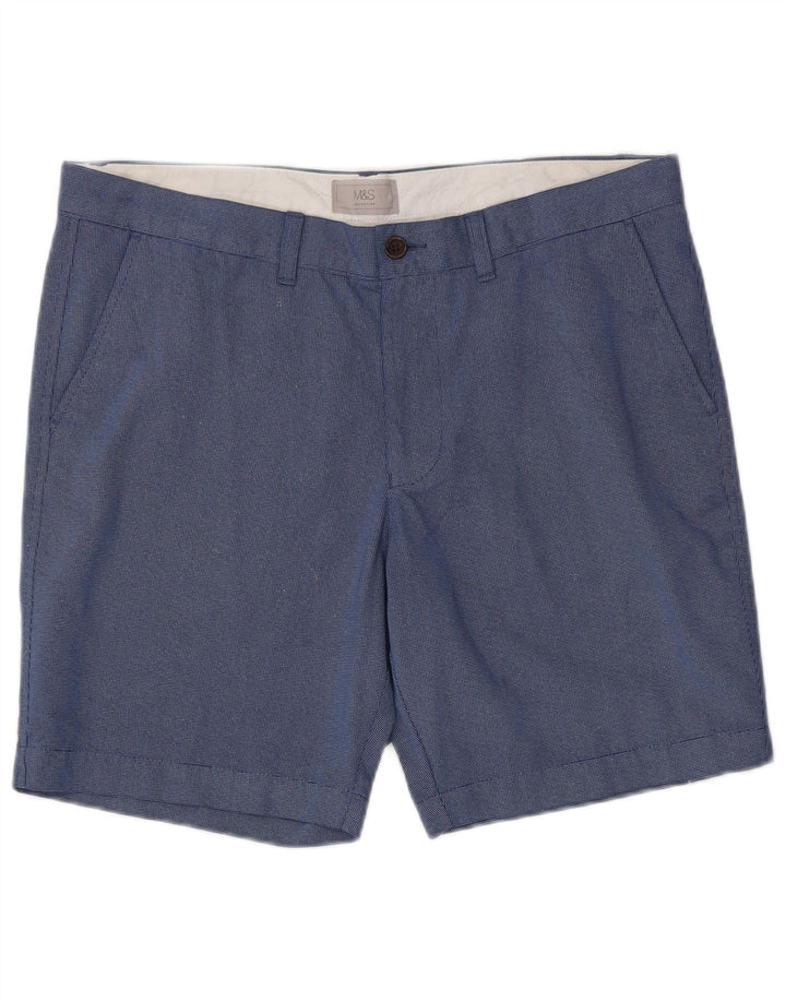 MARKS & SPENCER Ανδρικό σορτς Chino W36 μεγάλο μπλε βαμβακερό