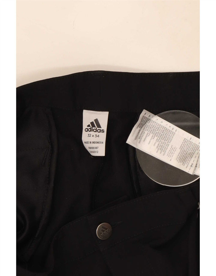 Ανδρικό παντελόνι Chino Adidas Slim W32 L34 Μαύρο πολυεστέρα