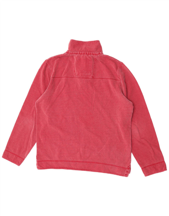 Ανδρικό φούτερ με φερμουάρ Crew Clothing, μεσαίο κόκκινο βαμβακερό