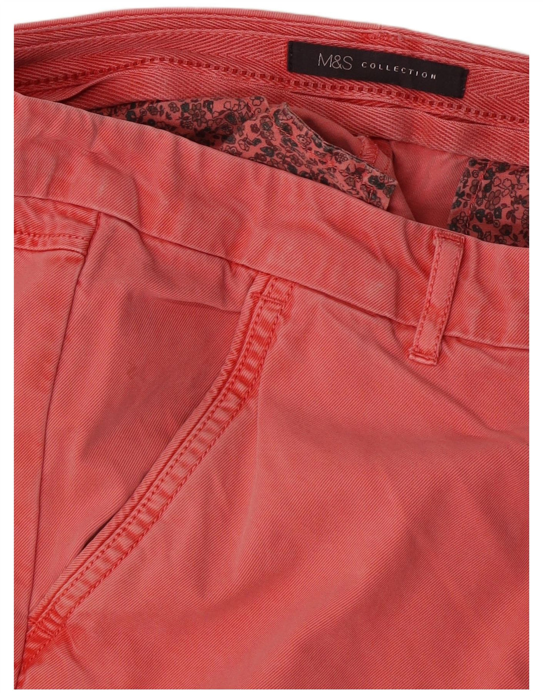 Marks & Spencer Γυναικείο Slim παντελόνι Chino W36 L29 Κόκκινο