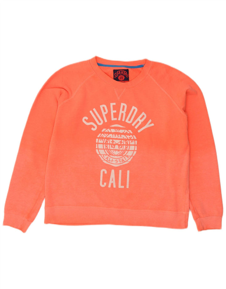 Γυναικείο γραφικό φούτερ SUPERDRY Jumper UK 16 Large Orange