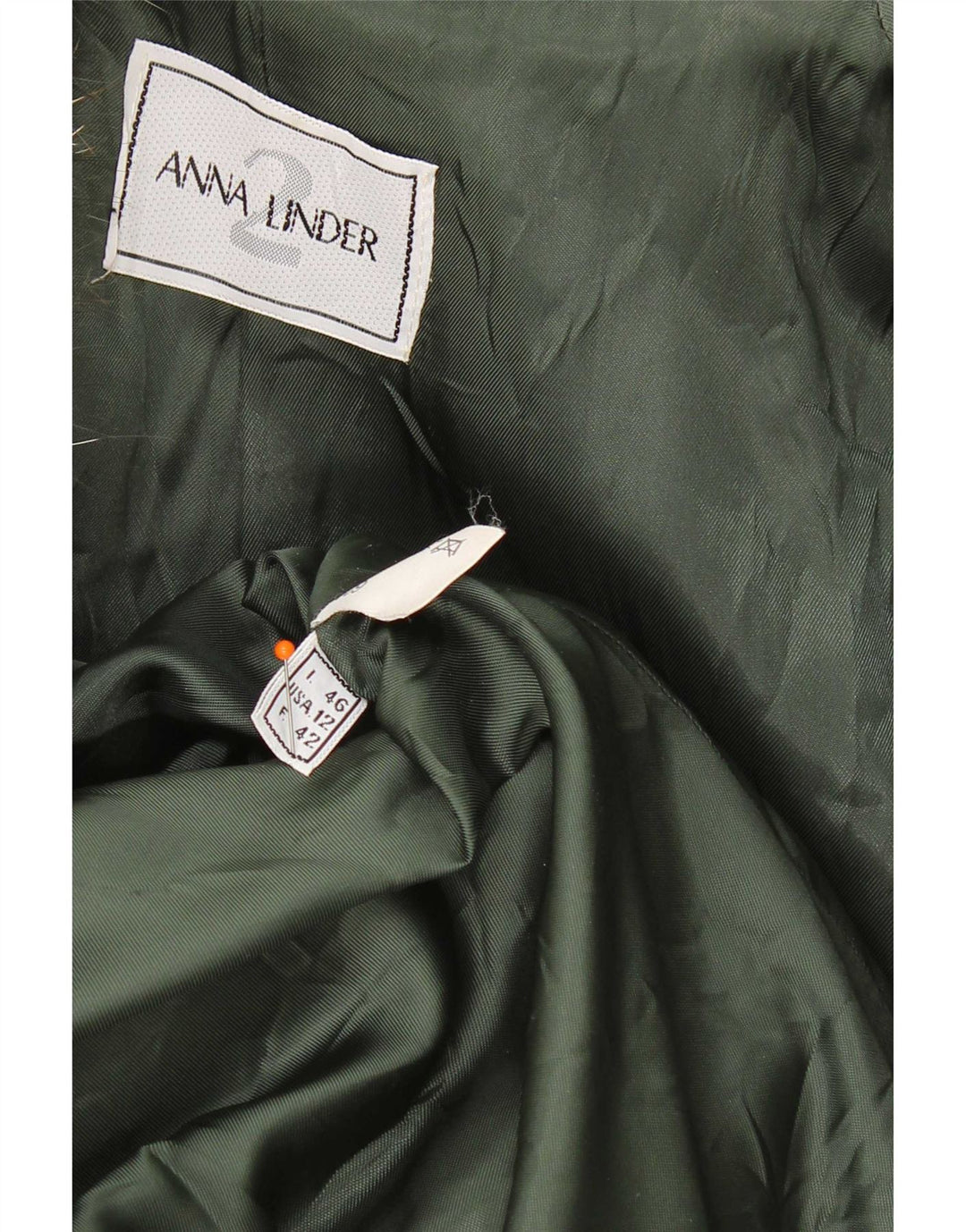 Γυναικείο Πανωφόρι Anna Linder IT 46 Μεγάλο Πράσινο Παρθένο Μαλλί