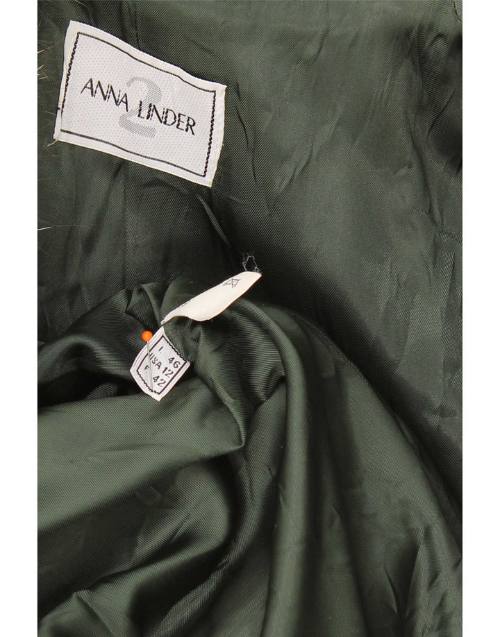 Γυναικείο Πανωφόρι Anna Linder IT 46 Μεγάλο Πράσινο Παρθένο Μαλλί