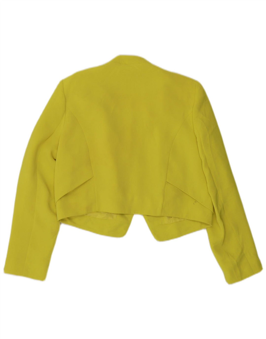 Topshop Γυναικείο ανοιχτό μπουφάν Bolero UK 16 μεγάλο κίτρινο πολυεστέρα
