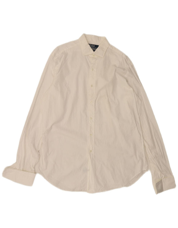 Πόλο Ralph Lauren Ανδρικό πουκάμισο Classic Fit XL Λευκό βαμβακερό