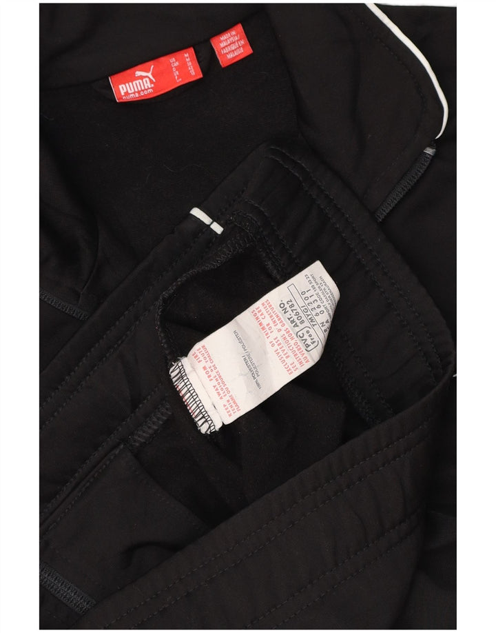 Γυναικεία φόρμα PUMA Top Jacket UK 12 Medium Black Colourblock Polyester