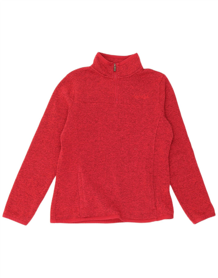 Weird Fish γυναικεία φούτερ με φερμουάρ Jumper UK 12 Medium Red Flecked
