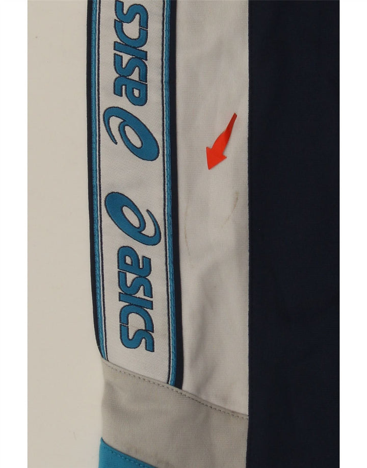 Ανδρική φόρμα γυμναστικής γραφική ASICS, μεσαίο μπλε ναυτικό χρώμα