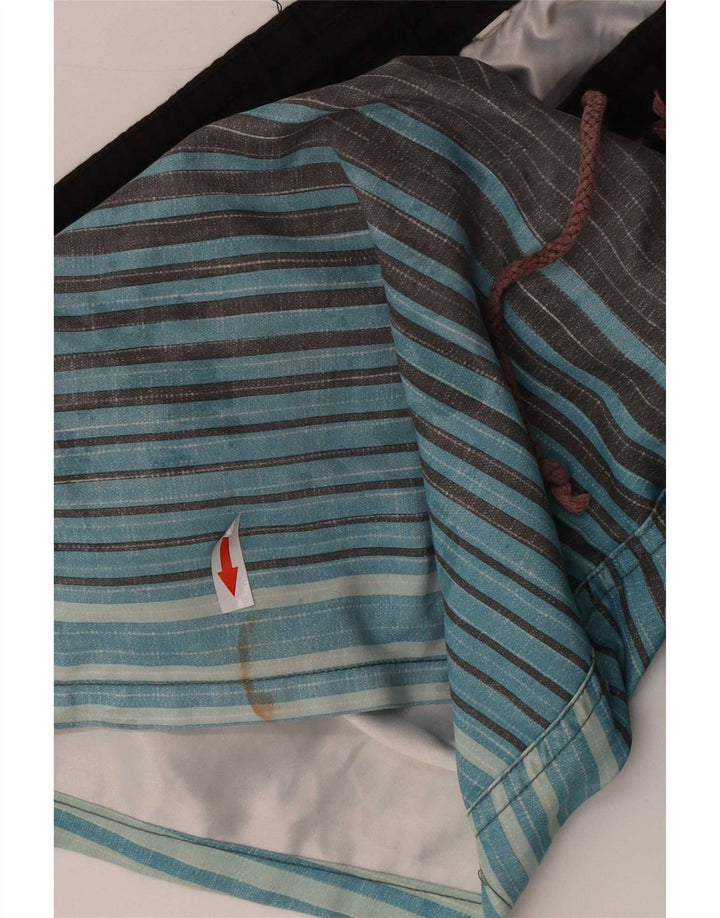 Ανδρικό σορτς κολύμβησης Quiksilver Small W29 L7 Γκρι ριγέ πολυεστέρα