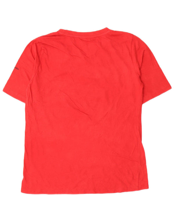 Ανδρικό γραφικό T-Shirt Columbia Top Μεσαίο κόκκινο βαμβακερό