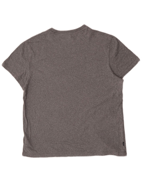 Superdry Γυναικείο T-Shirt Top 2XL Γκρι βαμβακερό
