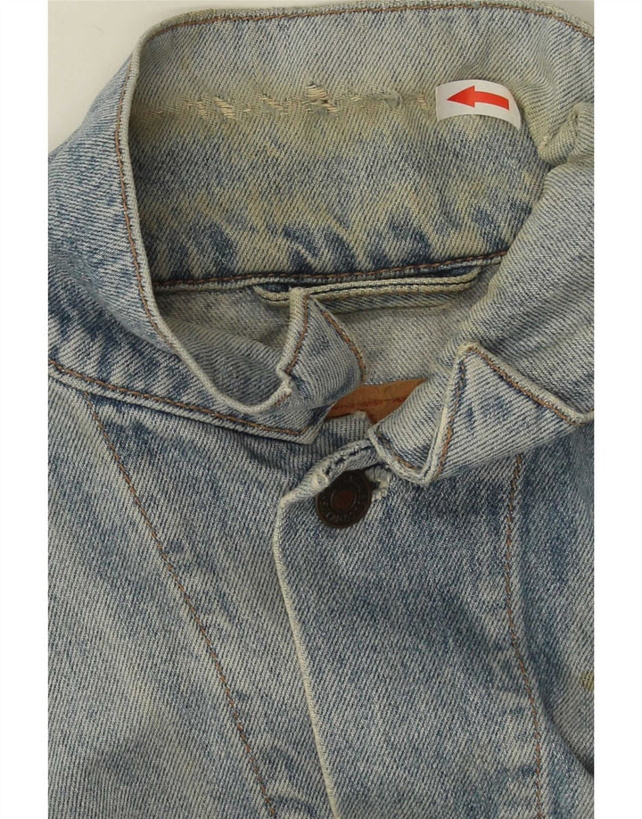 Ανδρικό τζιν μπουφάν Levi's UK 38 Medium Blue Cotton