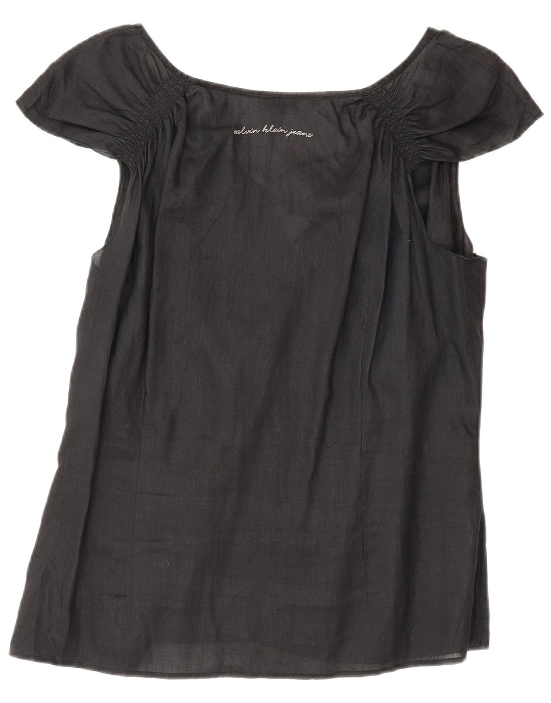 Calvin Klein Jeans Γυναικεία Μπλούζα Τοπ UK 18 XL Μαύρο