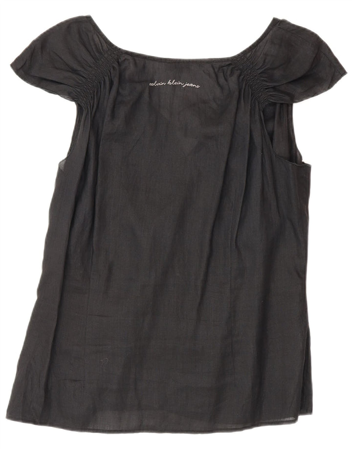 Calvin Klein Jeans Γυναικεία Μπλούζα Τοπ UK 18 XL Μαύρο