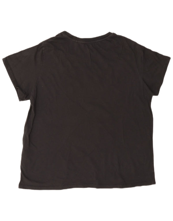 Γυναικείο γραφικό μπλουζάκι Levi's Top UK 20 2XL μαύρο βαμβακερό