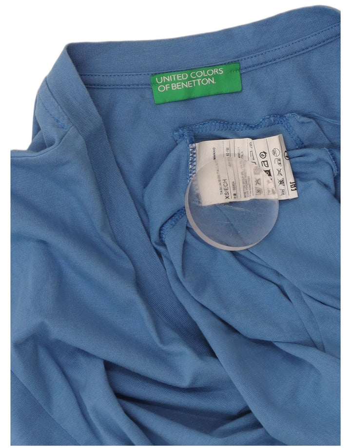 BENETTON Γυναικείο T-Shirt Loose Fit Top UK 6 XS Μπλε βαμβακερό